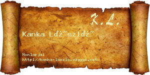 Kanka László névjegykártya